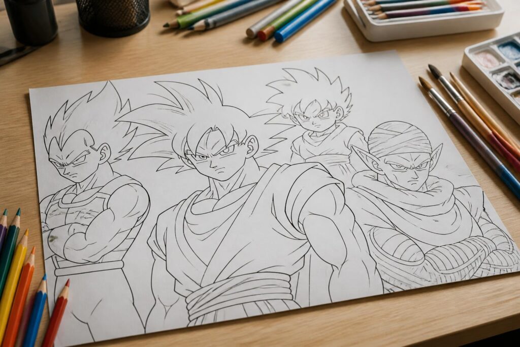 découvrez nos coloriages dbz pour redonner vie aux héros emblématiques de dragon ball. amusez-vous à colorier vos personnages préférés et laissez libre cours à votre créativité !