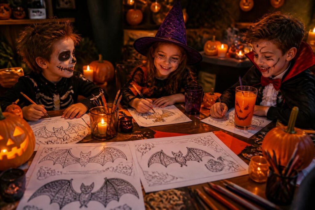 découvrez des idées originales de coloriage chauve-souris pour animer vos soirées d’halloween avec créativité et amusement.