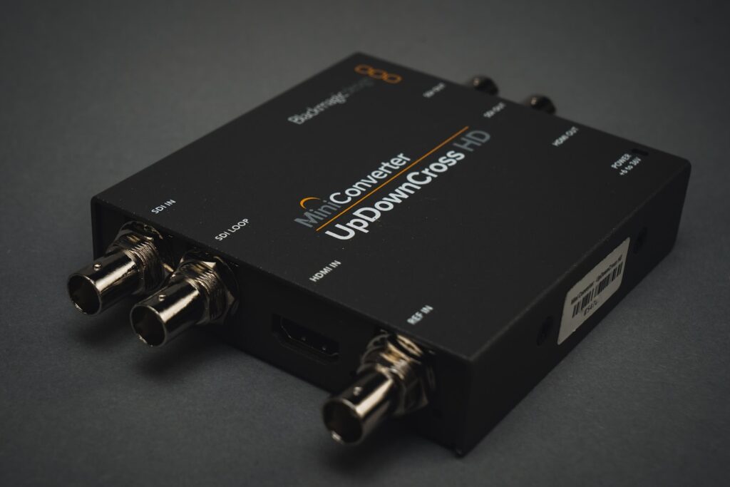 A Blackmagic HDMI / SDI converter for broadcasting and livestreaming.