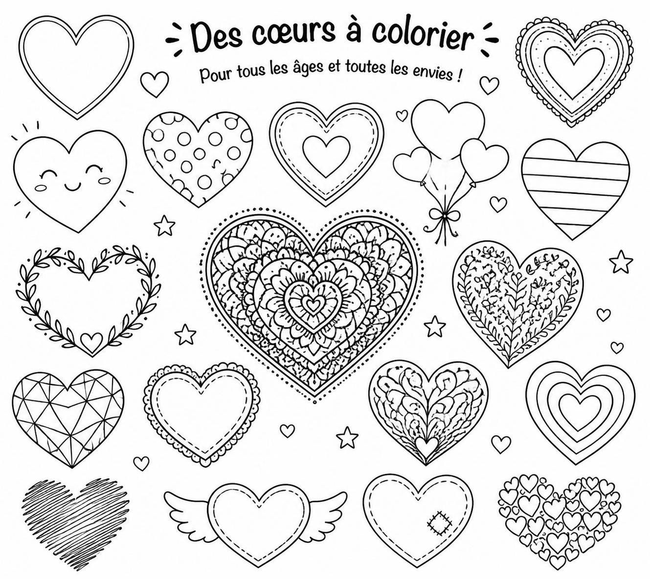 découvrez des cœurs à colorier et à imprimer, parfaits pour stimuler la créativité des petits et grands artistes. des idées originales pour s'amuser en famille ou en classe.