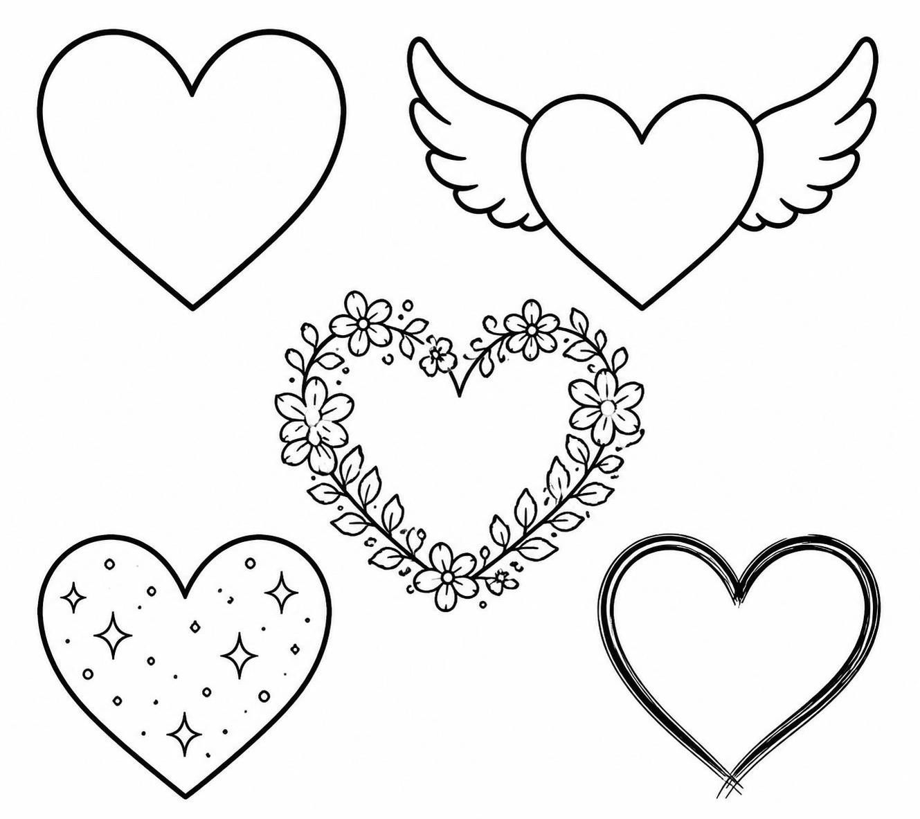 découvrez une sélection de dessins de cœur à imprimer, simples et parfaits pour tous vos projets créatifs, que ce soit pour la décoration, le bricolage ou les cartes personnalisées.