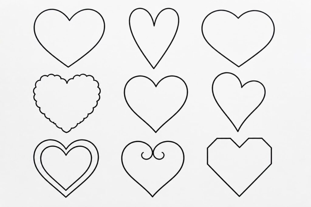 découvrez une sélection de dessins de cœur à imprimer, faciles à utiliser pour tous vos projets créatifs. idéal pour décorer, personnaliser et laisser libre cours à votre imagination.