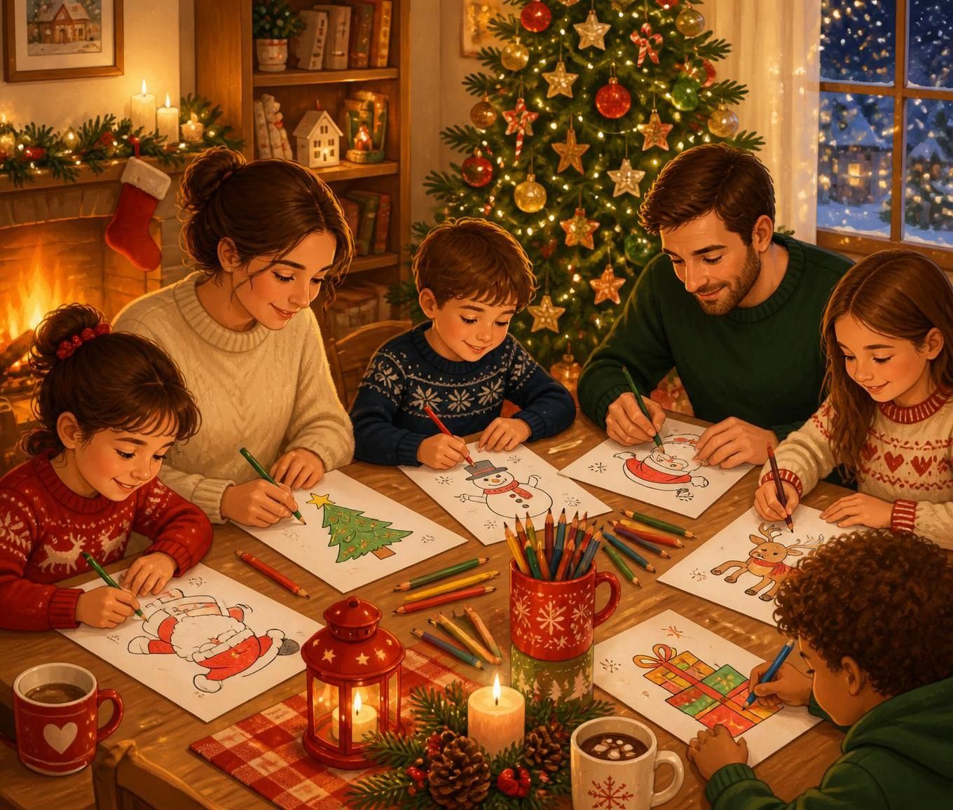 découvrez nos coloriages de noël à imprimer gratuitement en format a4, parfaits pour stimuler la créativité des enfants et des adultes pendant les fêtes.
