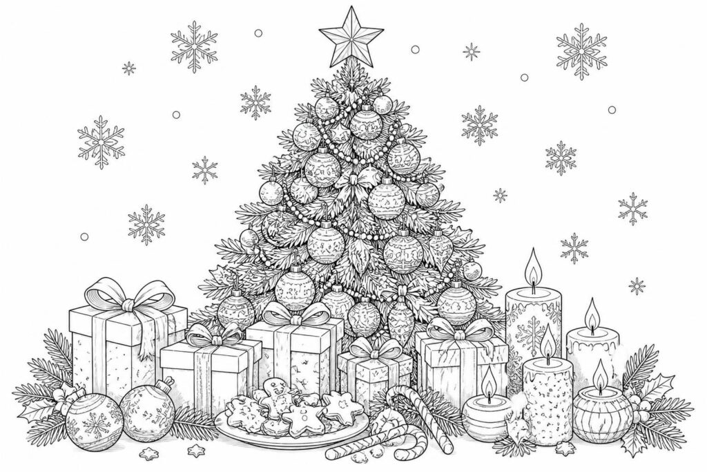 découvrez nos coloriages de noël à imprimer gratuitement au format a4, parfaits pour stimuler la créativité des petits et des grands pendant les fêtes.