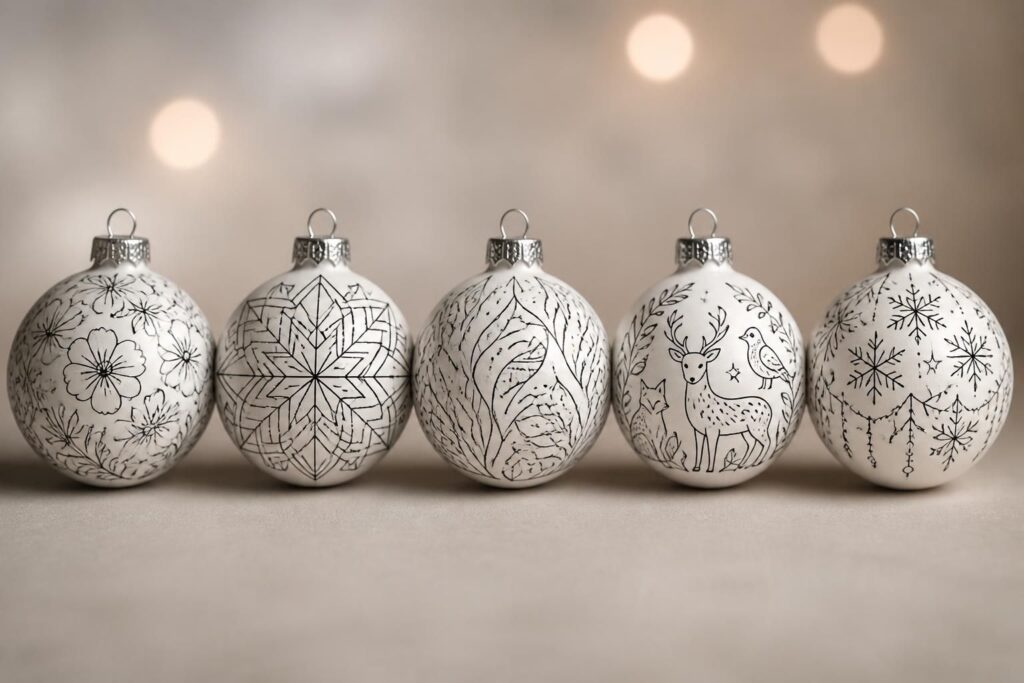 découvrez 5 idées créatives de coloriage de boules de noël pour personnaliser vos décorations et apporter une touche unique à votre sapin.