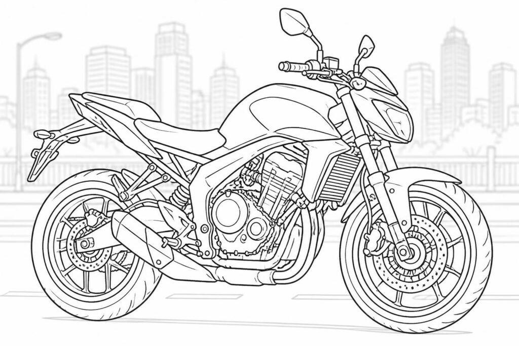 découvrez des dessins de motos à colorier pour enfants, parfaits pour stimuler leur créativité et développer leur imagination avec des images dynamiques et amusantes.
