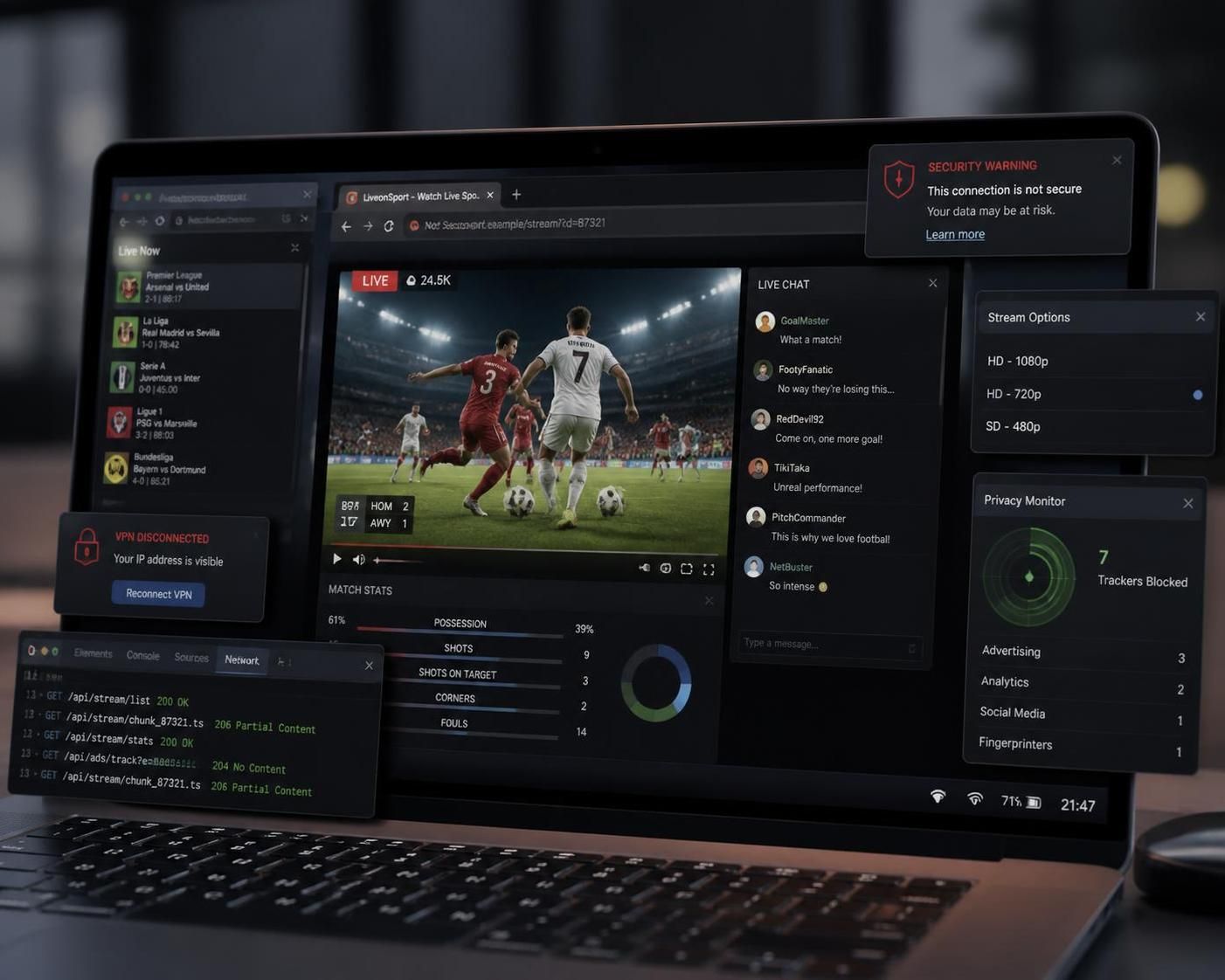 découvrez les risques liés à l'utilisation de streamonsport, le site de streaming sportif populaire, et comment protéger votre sécurité en ligne.
