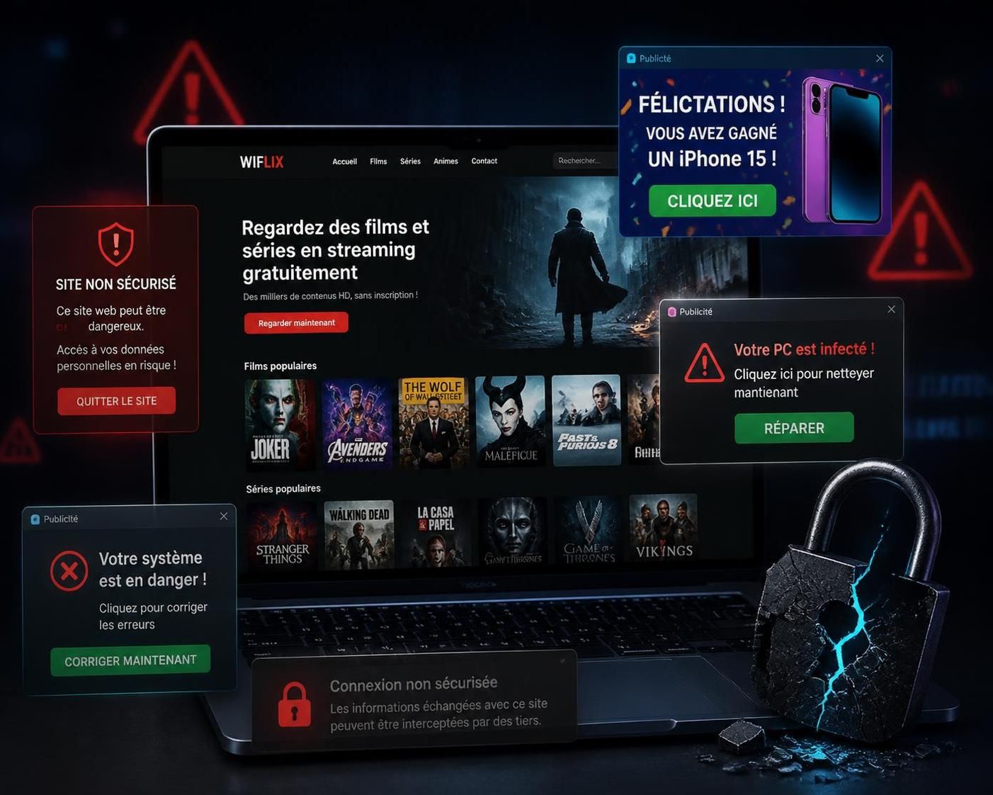 découvrez les risques liés à l'utilisation de wiflix pour le streaming gratuit et comment protéger votre sécurité en ligne.