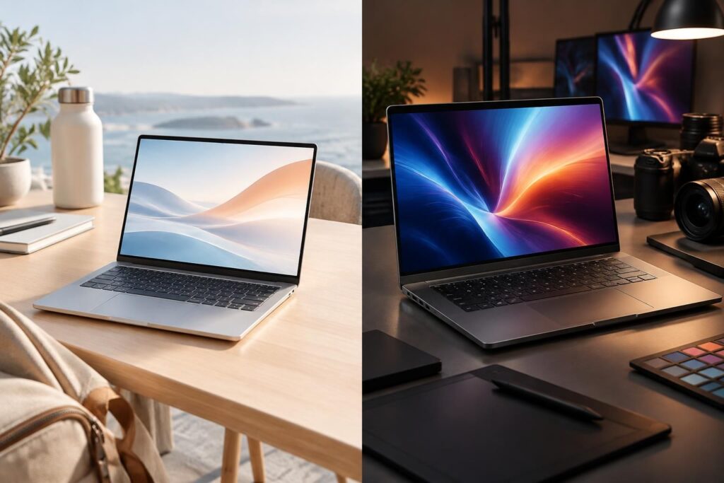 comparez les macbook air et pro : performances, écran, autonomie, connectique et prix pour choisir le modèle adapté à vos besoins.