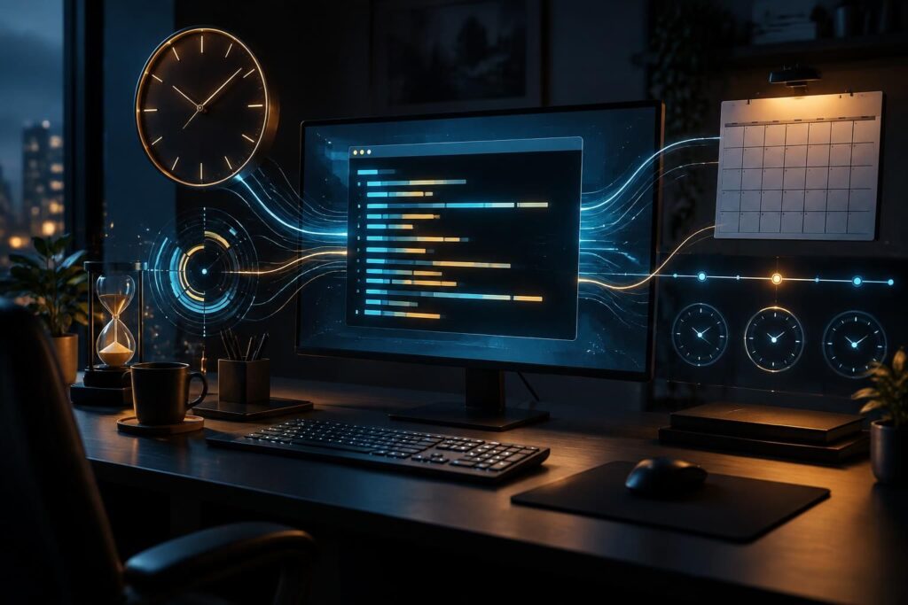 découvrez comment utiliser la commande bash date pour formater des dates, gérer les timestamps et effectuer les manipulations courantes en ligne de commande.