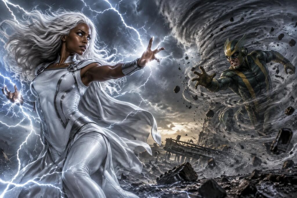 découvrez qui sont tornade et cyclone dans l’univers marvel : leurs origines, leurs pouvoirs et leurs rôles dans les comics.
